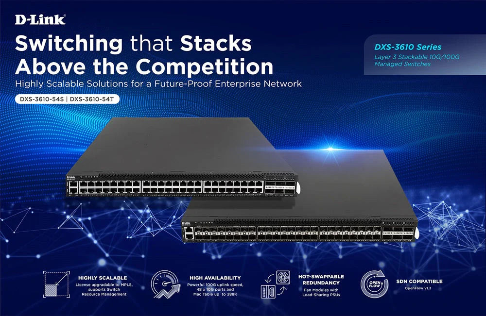 D-Link Launches Layer 3 Stackable 10G Managed Switches to Future-Proof Enterprise Networks