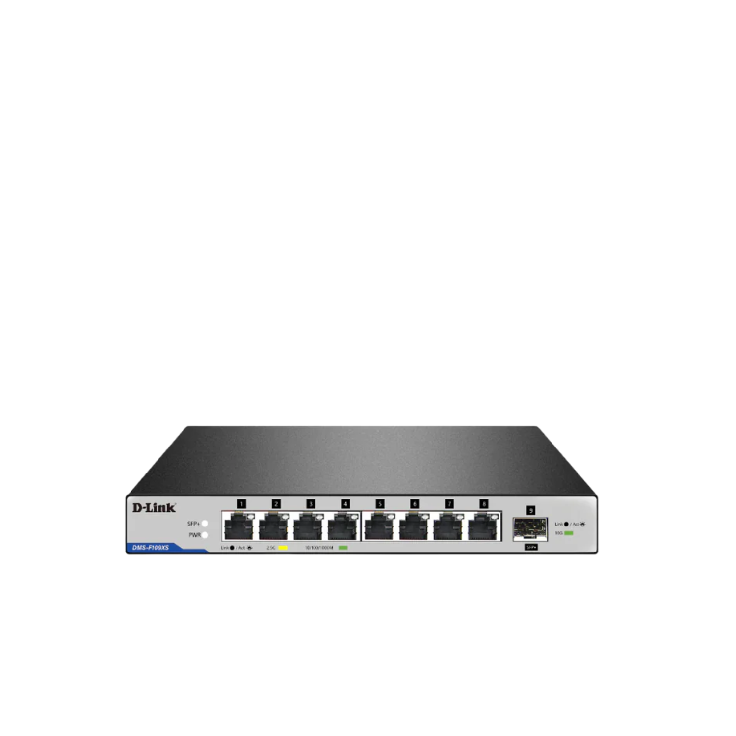 9-Port 2.5G/10G Multi-Gigabit (MG) Desktop Switch | DMS-F109XS