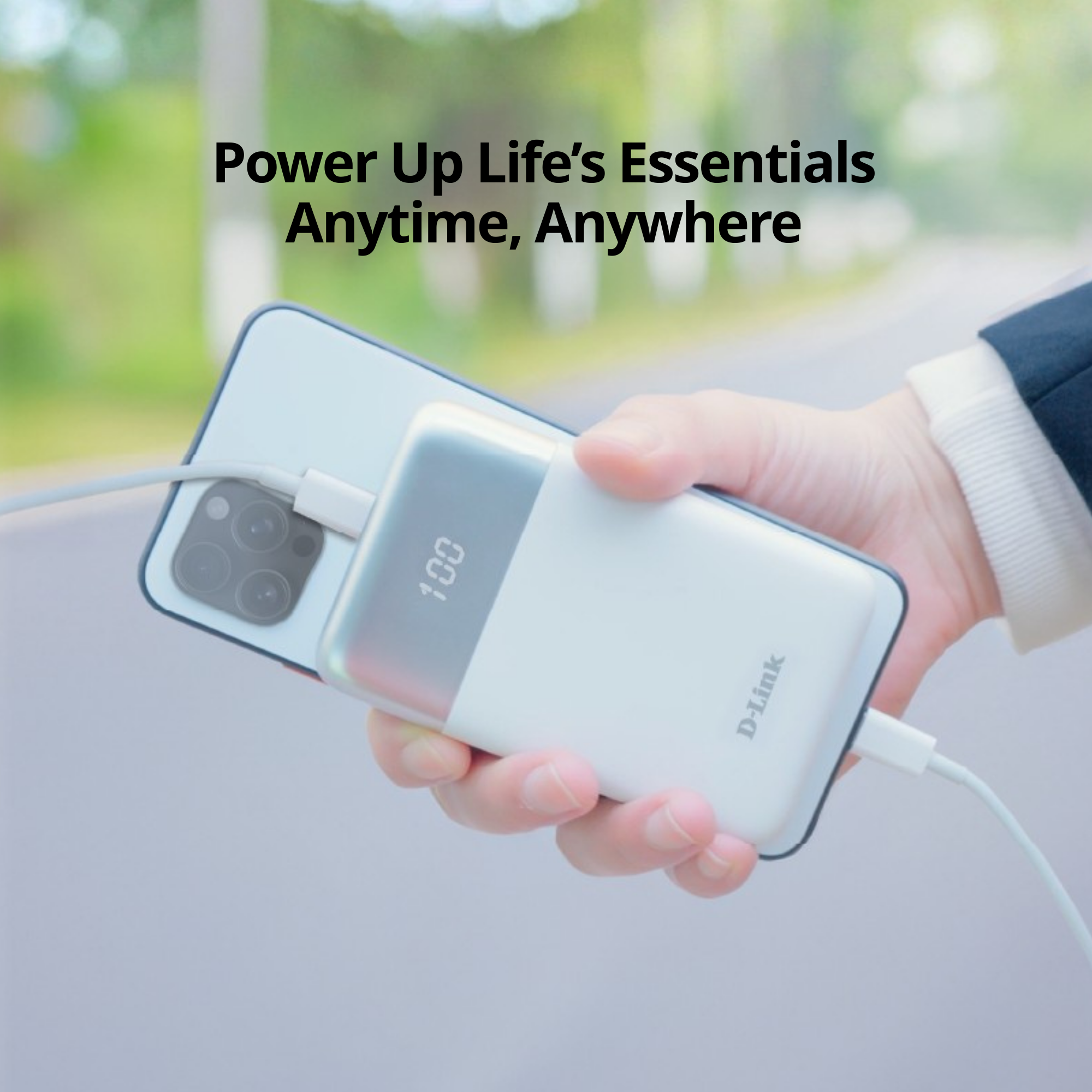 10000mAh PowerBank with USB-C & USB-A Ports
