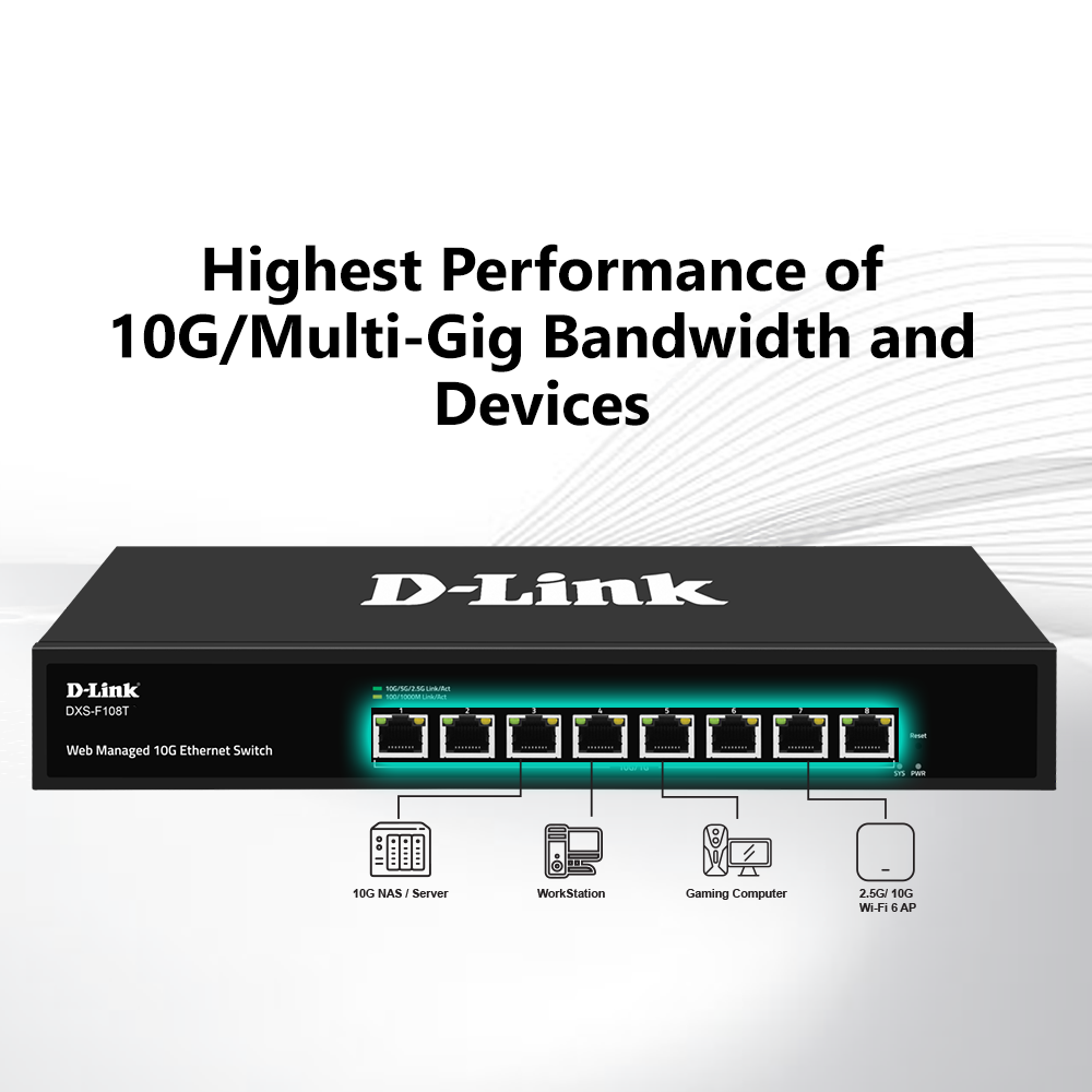 8-port 10G Web Management Switch