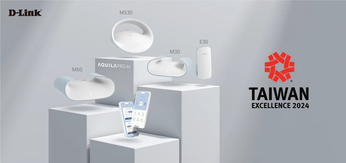 D-Link’s AQUILA PRO AI Smart Mesh Wi-Fi System Wins Taiwan Excellence Award