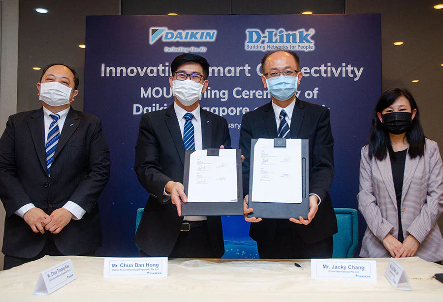 D-Link International Pte Ltd (Singapore) signs MoU with Daikin Singapore on Smart Connectivity Solutions