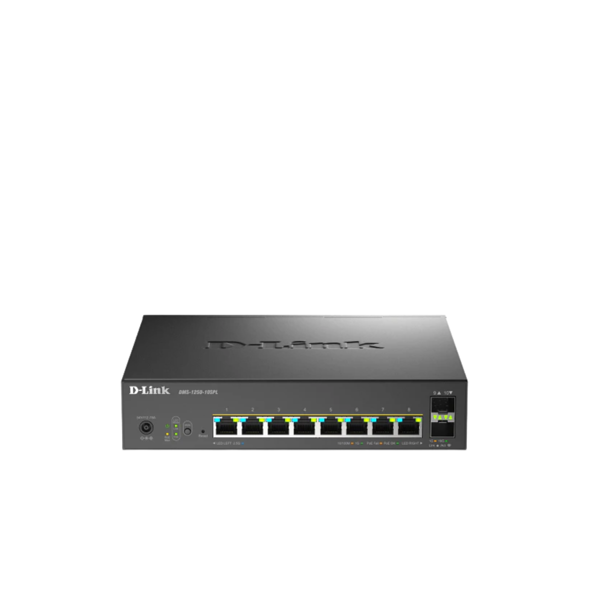 10-Port 2.5GB Multi-Gigabit Smart Managed PoE++ Switch with 2 10G SFP+ Ports