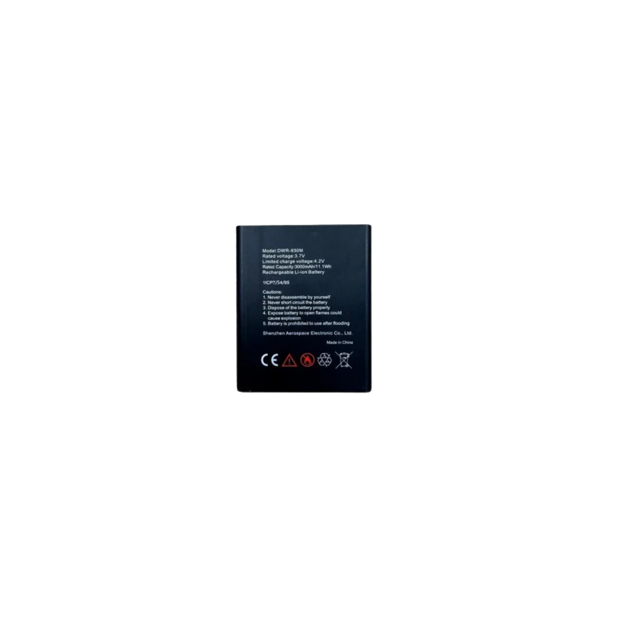 3000mAh Li-ion Rechargeable Battery
