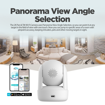 2K Pan & Tilt Wi-Fi Camera