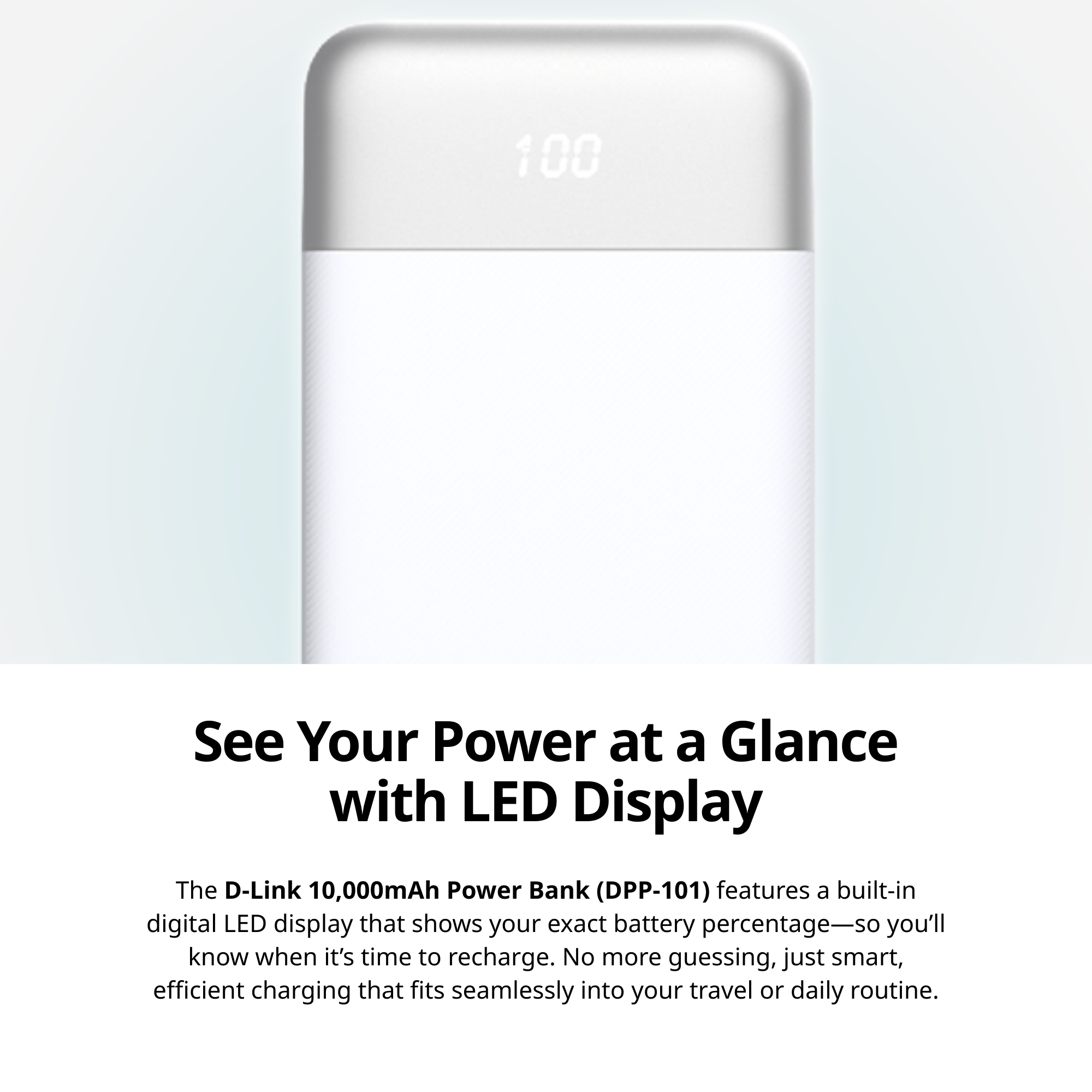 10000mAh PowerBank with USB-C & USB-A Ports