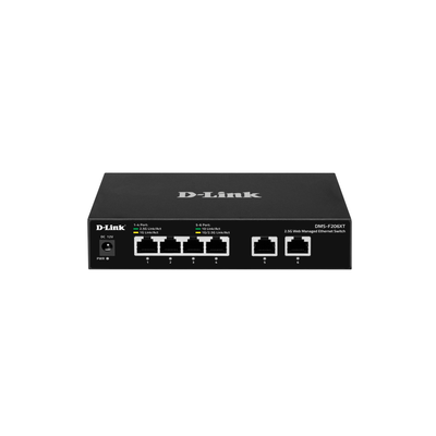 6-Port - 2x10G, 4x2.5G Web Managed Ethernet Switch
