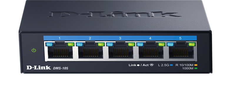 Small switch. Multi-Gigabit Ethernet.