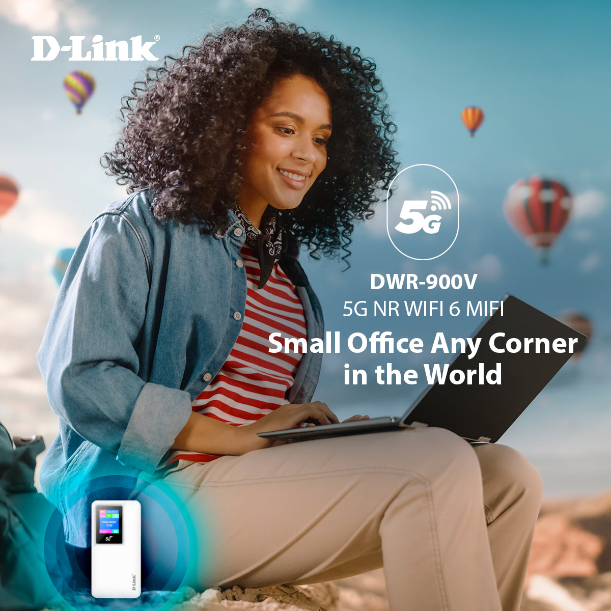 5G Wi-Fi 6 AX1800 Mobile Wi-Fi Hotspot