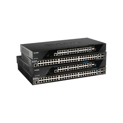 52-port Gigabit Layer 3 Stackable Smart Managed PoE (370W) Swith with 4-port 2.5G & 4-port 10G Uplinks