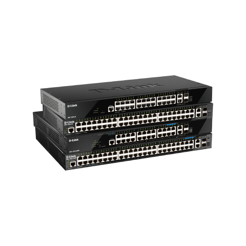 52-port Gigabit Layer 3 Stackable Smart Managed PoE (370W) Swith with 4-port 2.5G & 4-port 10G Uplinks