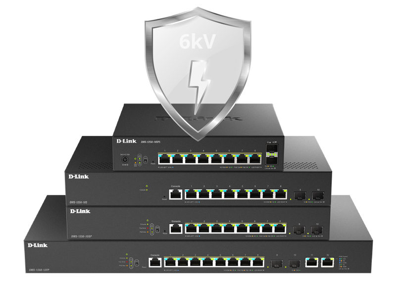 6 kV Surge Protection for All Ethernet Ports