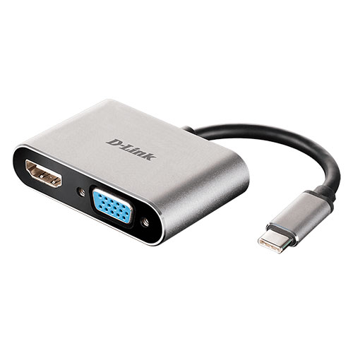 USB-C Multimedia Adapter, 4K HDMI, Gigabit Ethernet, VGA